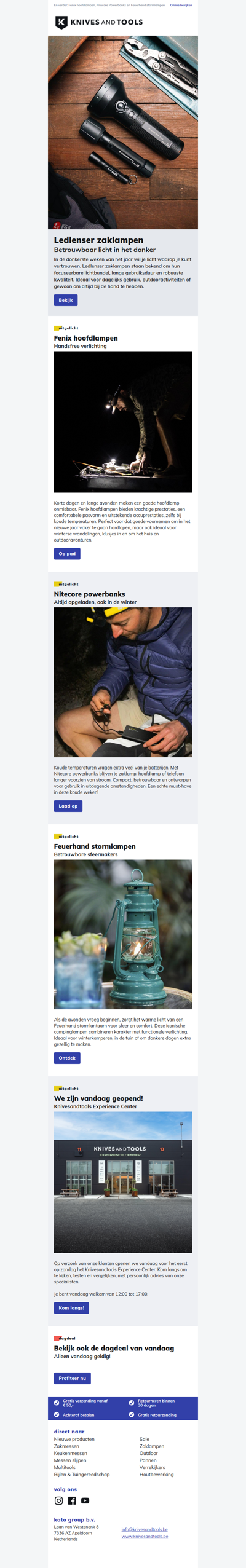 Voor de donkerste dagen zijn er Ledlenser zaklampen!