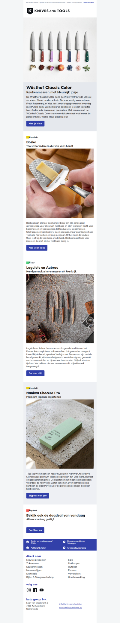 NIEUW: Wüsthof Classic Color-serie. Geef je keuken kleur!