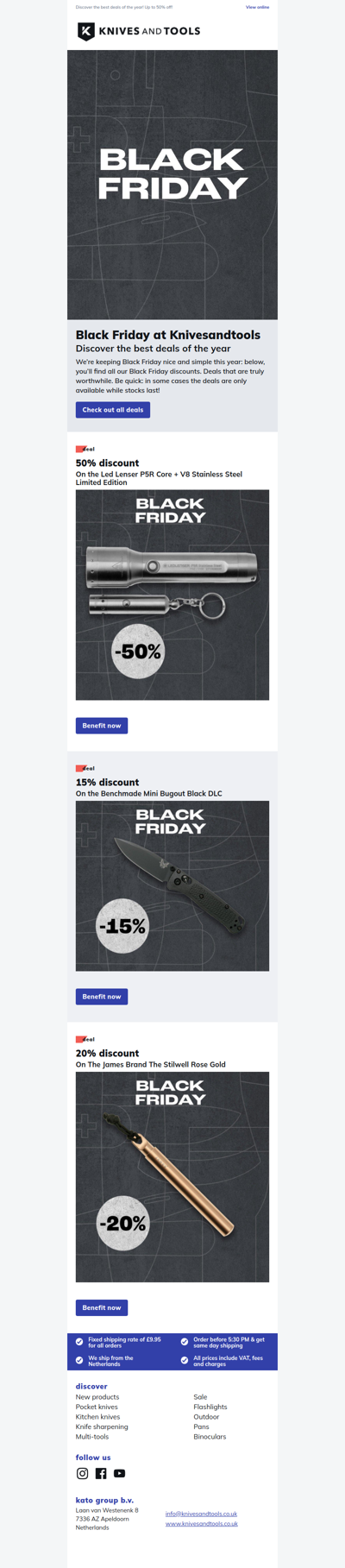 Black Friday at Knivesandtools!