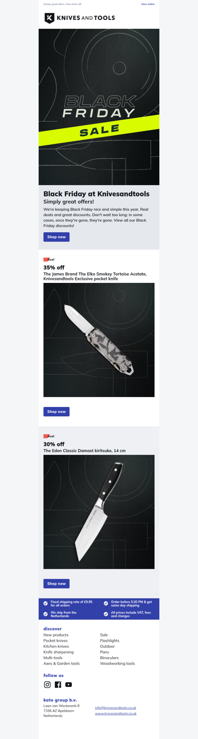 Black Friday at Knivesandtools!