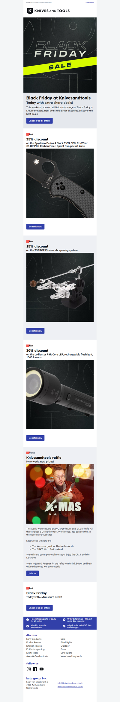 Black Friday: 35% off the Spyderco Delica 4 Sprint Run