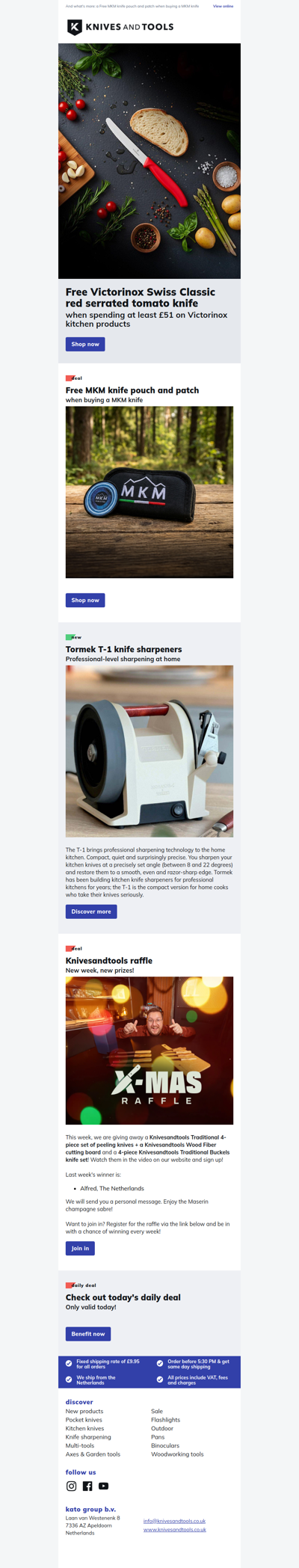 Free Victorinox Swiss Classic red serrated tomato knife