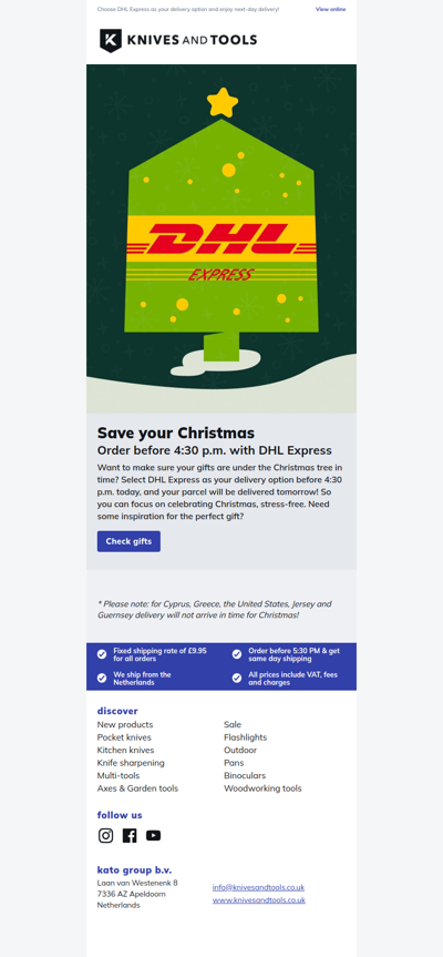 Get your presents in time for the holidays