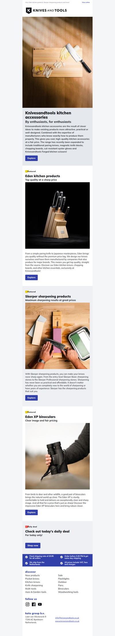 Knivesandtools kitchen accessories: new items added