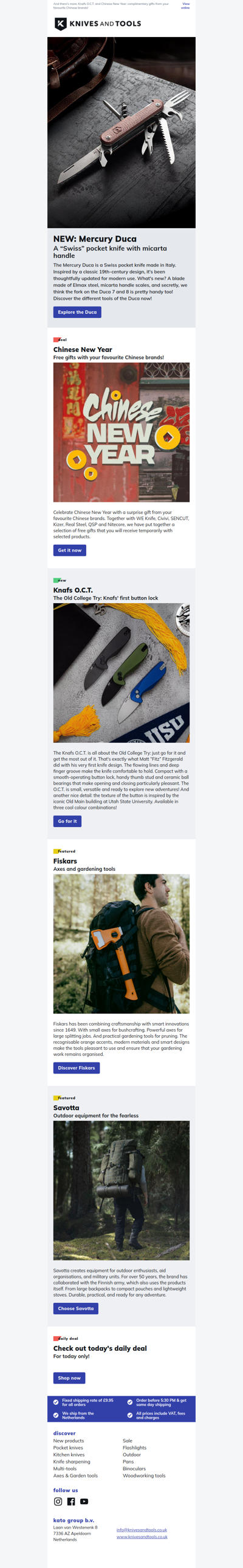 NEW: the Mercury Duca Swiss pocket knives!