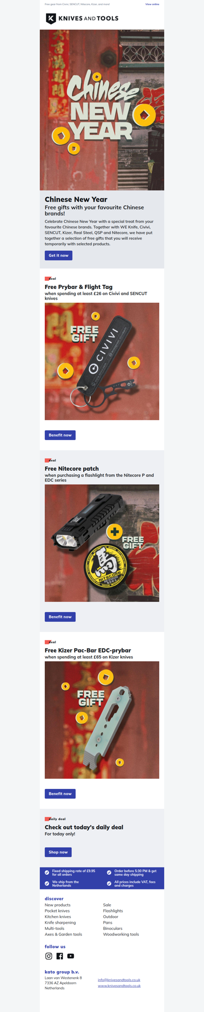 Chinese New Year! Free gifts with your favourite Chinese brands!