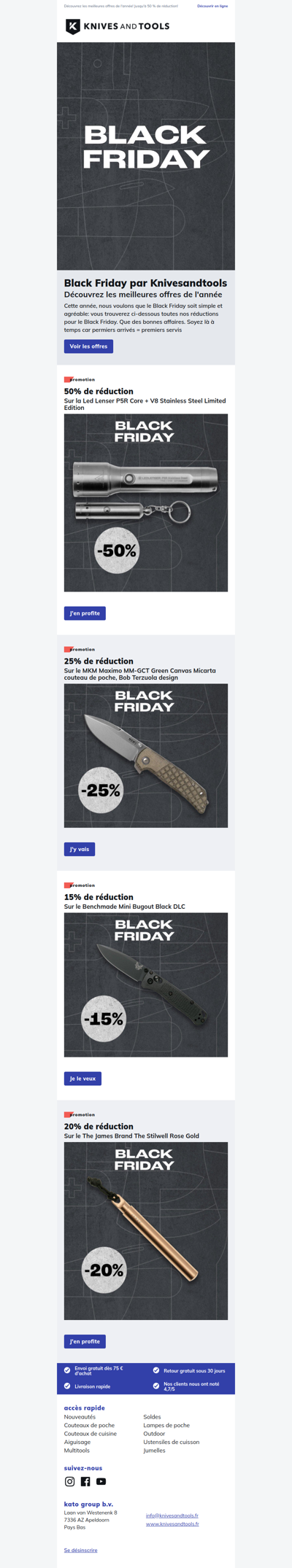 Black Friday chez Knivesandtools!