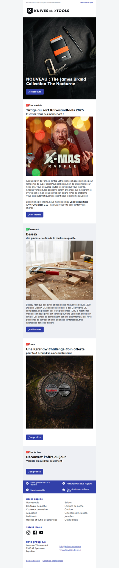 NOUVEAU : Collection The James Brand The Nocturne