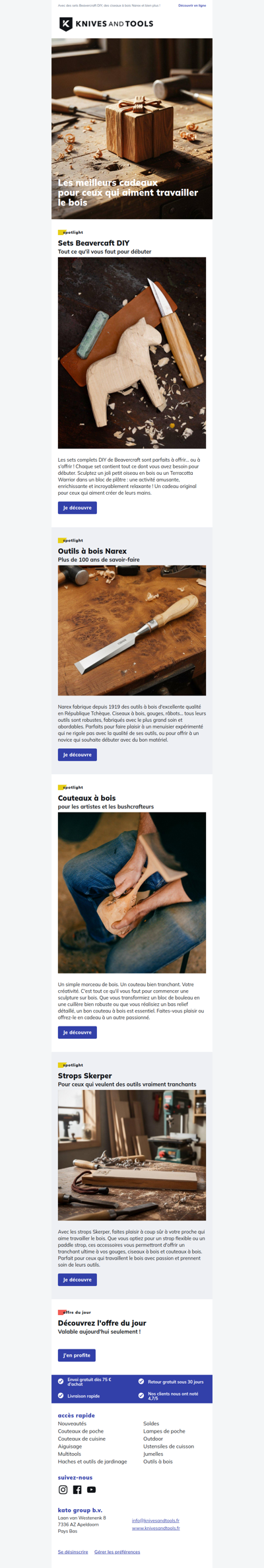 Les meilleurs cadeaux pour ceux qui aiment travailler le bois