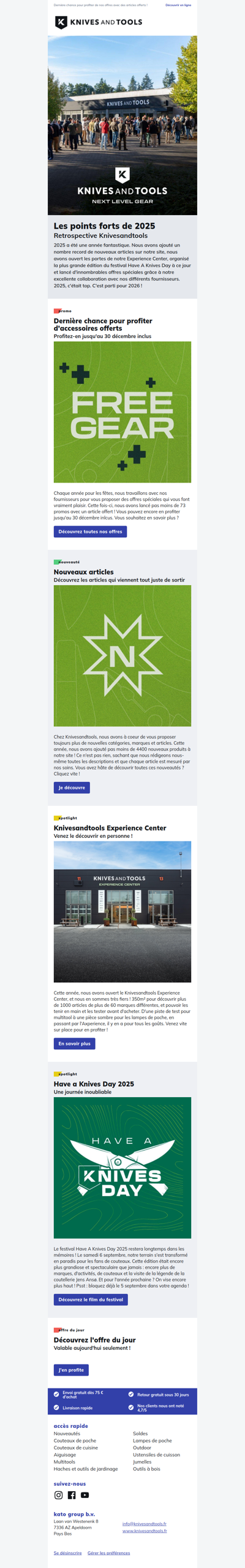 Retour sur l'année 2025 avec Knivesandtools