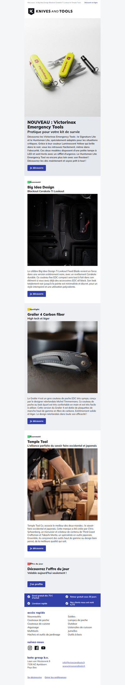 NOUVEAU : Victorinox Emergency Tools