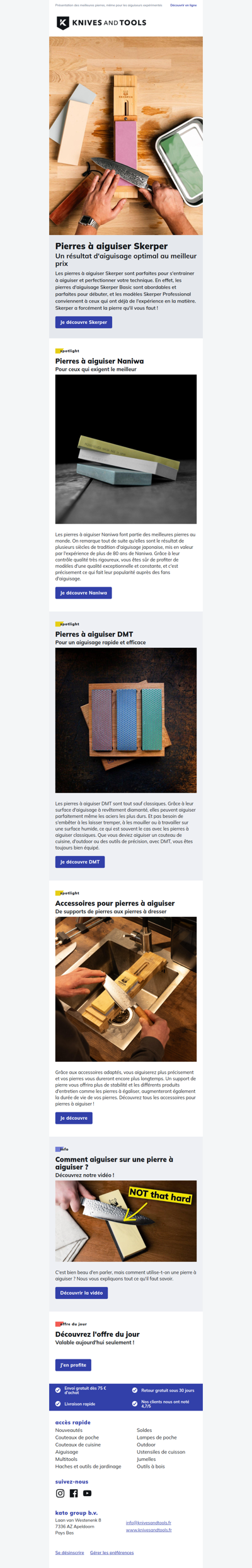 Nouvelle année, nouveau hobby : apprenez à aiguiser sur une pierre à aiguiser