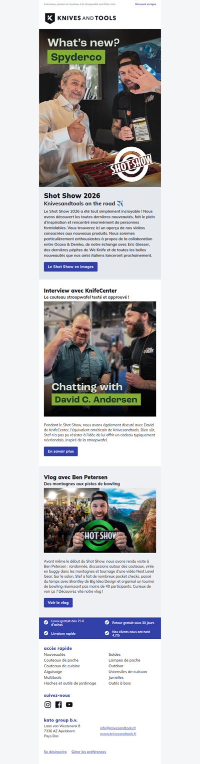 Knivesandtools au Shot Show 2026