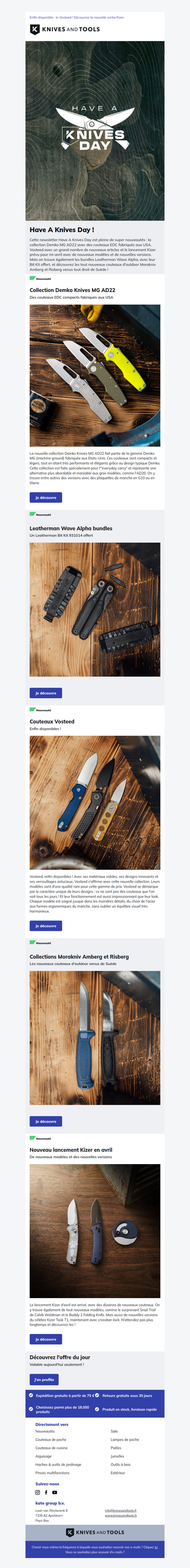 Have A Knives Day ! Avec la collection Demko Knives MG AD22