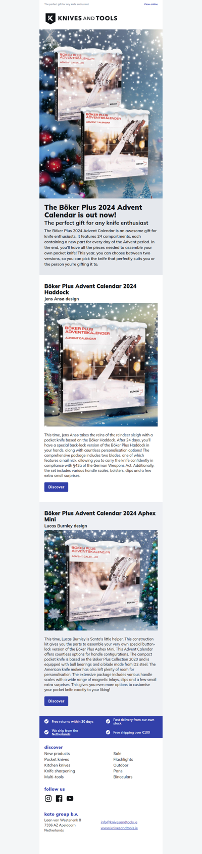 The Böker Plus 2024 Advent calendar is out now!