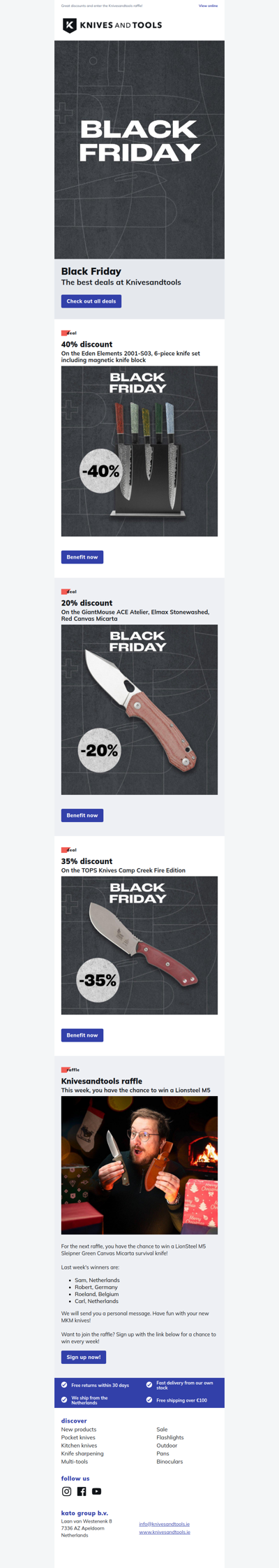 The best Black Friday deals at Knivesandtools!