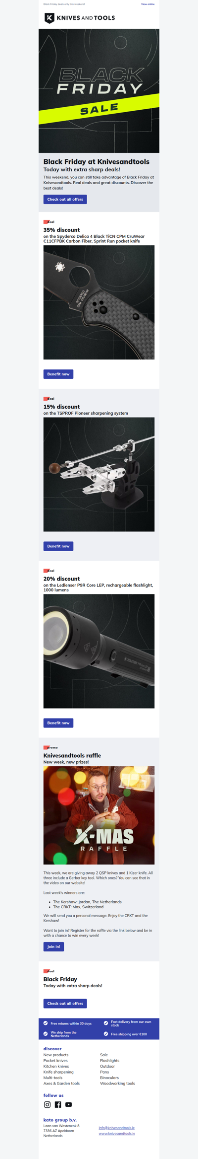 Black Friday: 35% off the Spyderco Delica 4 Sprint Run