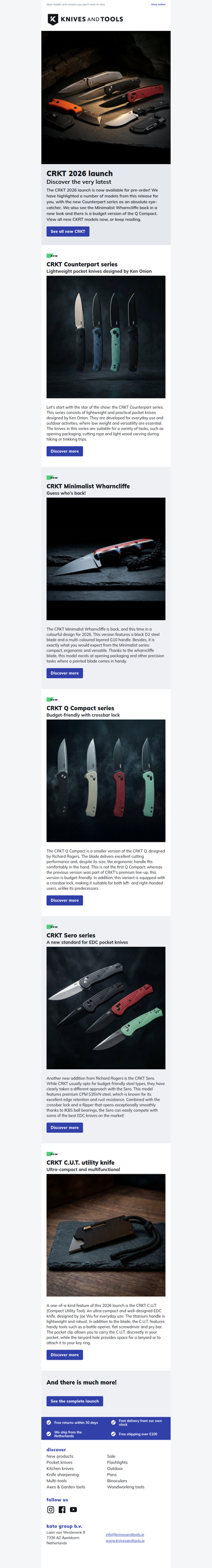 The CRKT 2026 launch has been announced!