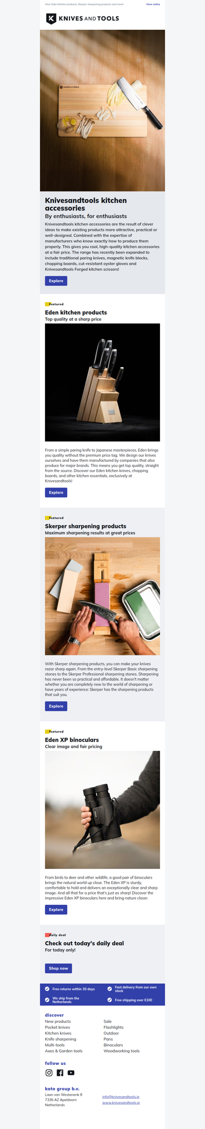 Knivesandtools kitchen accessories: new items added