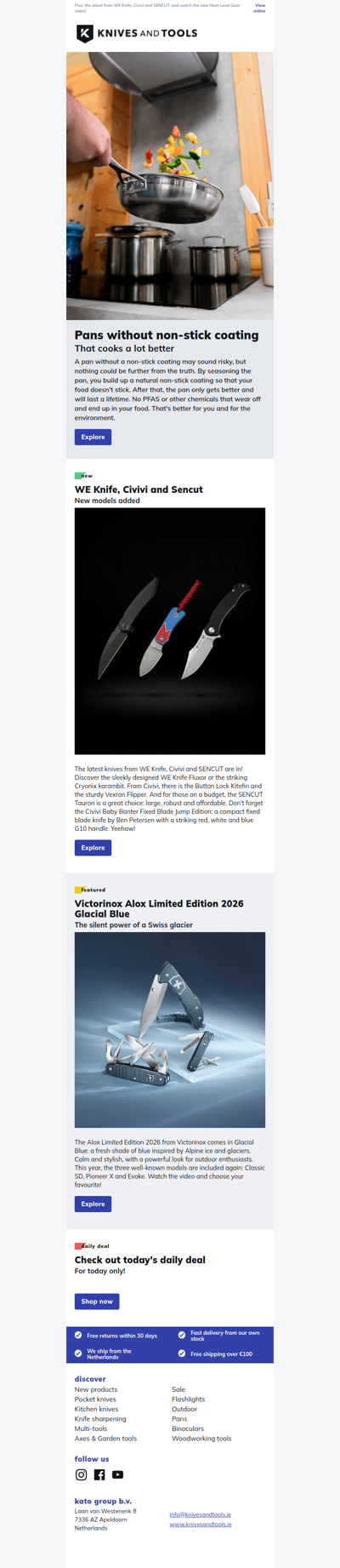 Pans without non-stick coating: better for you and the environment!