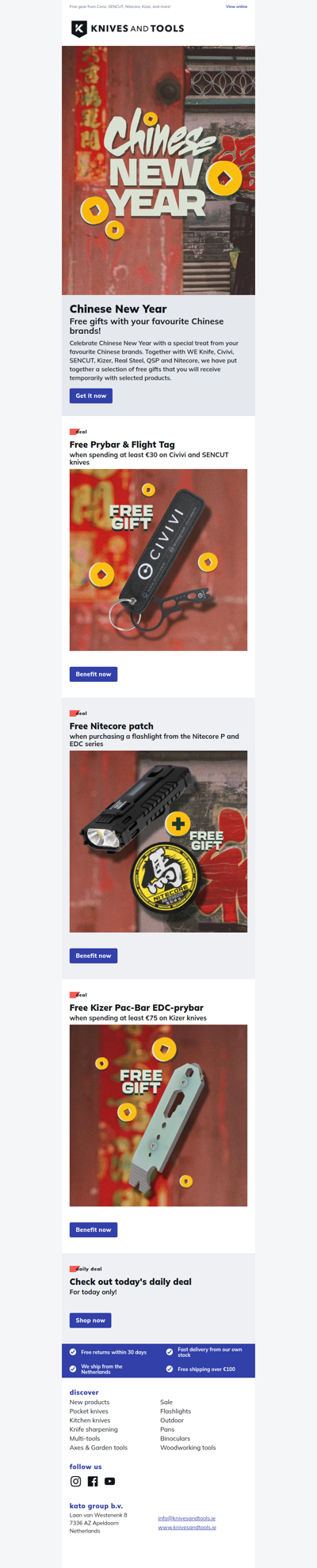 Chinese New Year! Free gifts with your favourite Chinese brands!