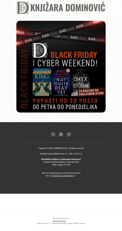 🔥 Black Friday & Cyber Weekend: Popusti na engleske naslove!