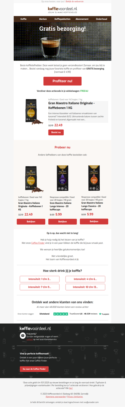 GRATIS bezorgd in je woonplaats 🚚✔️