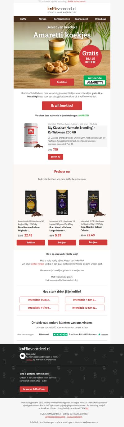 🎁 Gratis ambachtelijke koekjes bij je koffie!