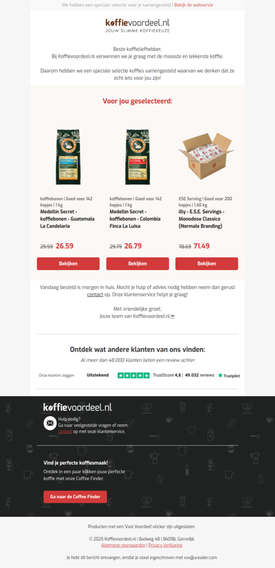 Ontdek de lekkerste koffie bij Koffievoordeel.nl