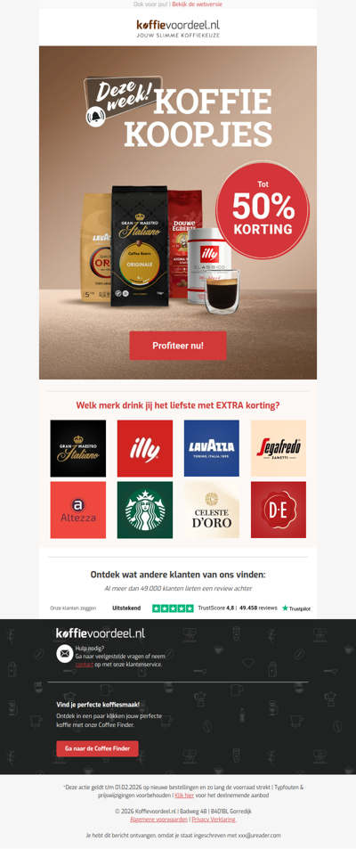 De laatste kans! Prijsverlaging tot -50%