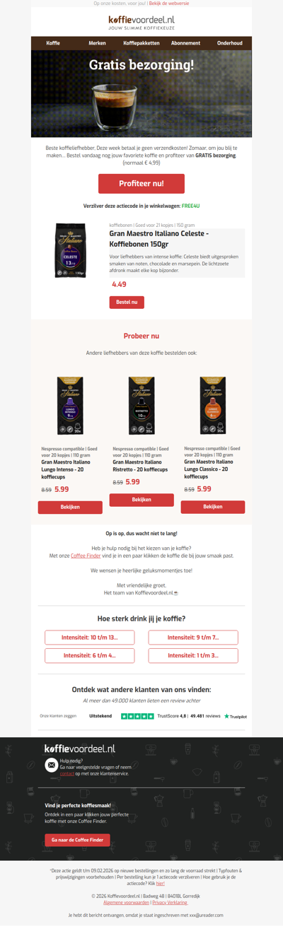 GRATIS bezorgd in je woonplaats 🚚✔️