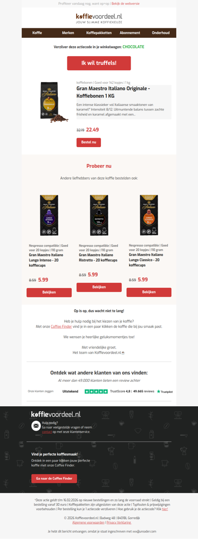 Laatste kans: luxe truffels cadeau!