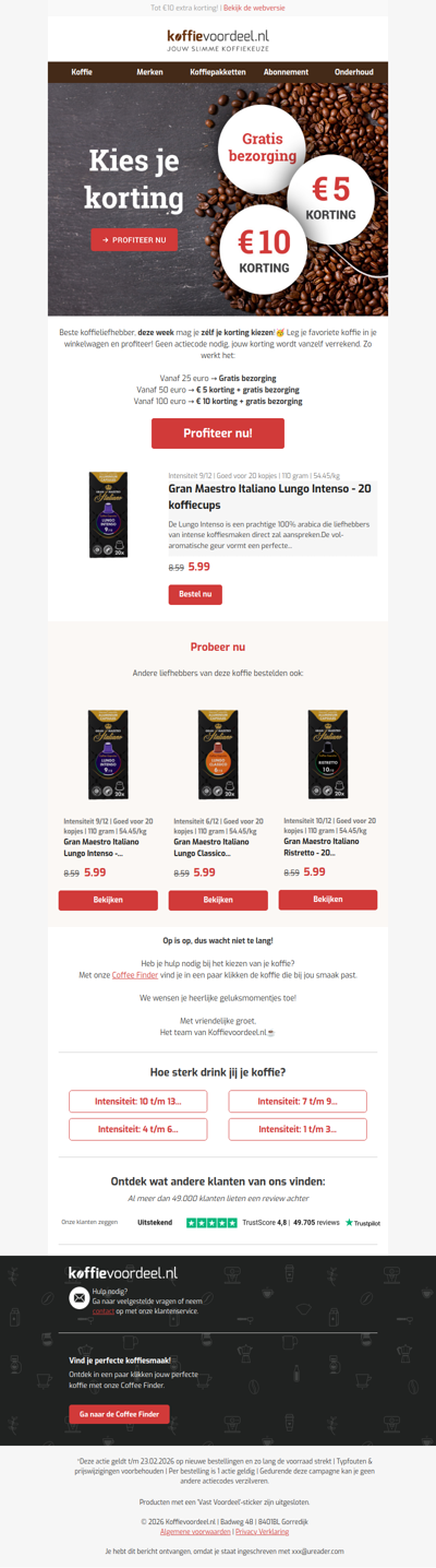 Deze week: Kies zélf je korting!