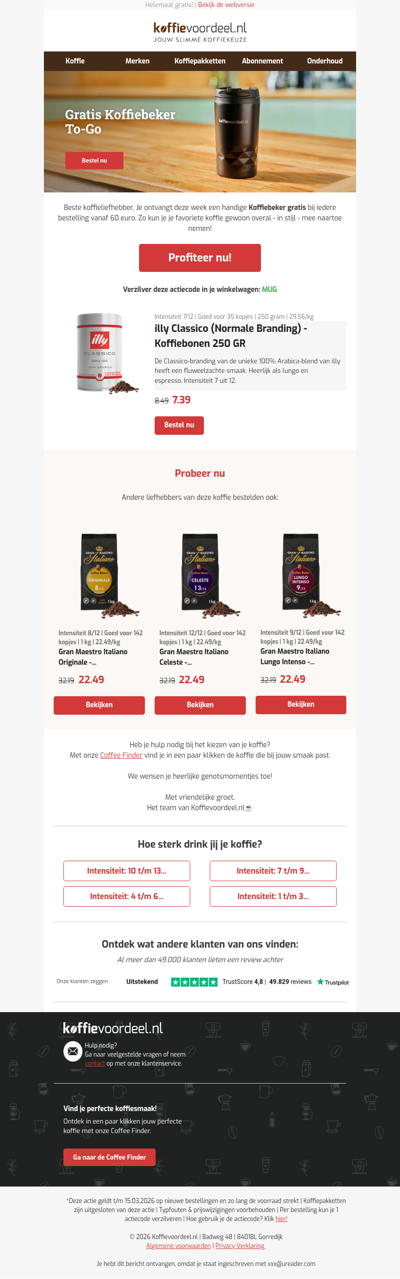 Deze week: Gratis Koffiebeker! 🥤💼