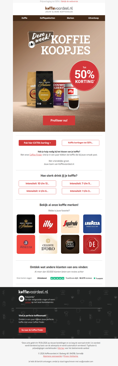 Stop met te veel betalen voor koffie