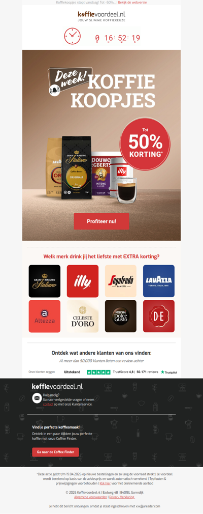 Last-Minute Alert: de kortingen lopen hoog op!