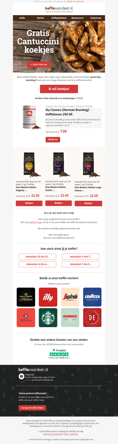 De lekkerste koekjes gratis!