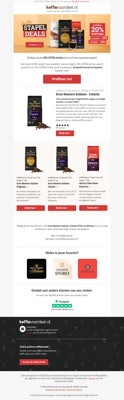 Heb jij al koffie gekocht met korting?