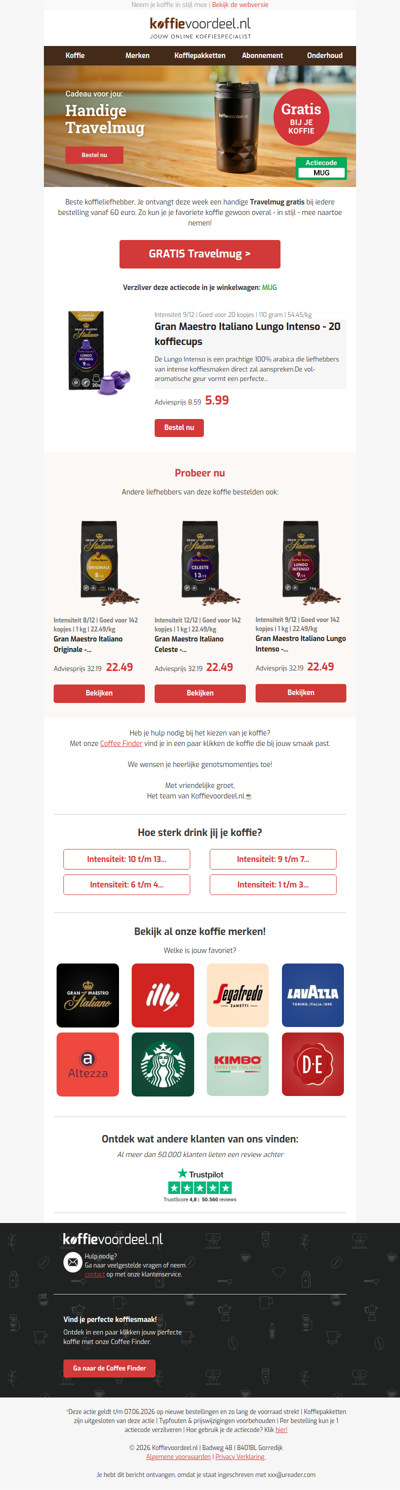Tijdelijk GRATIS een Travelmug 🥤💼