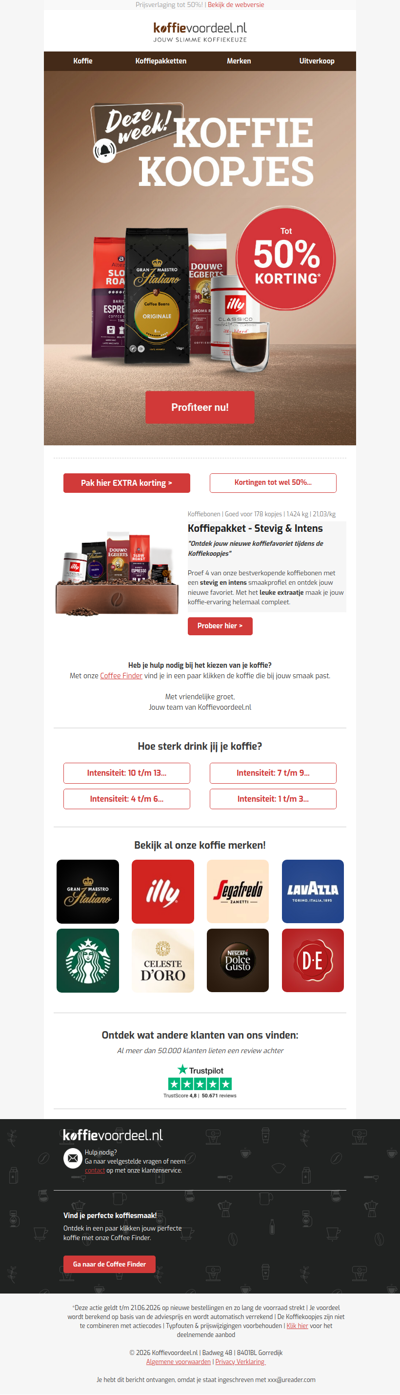 Stop met te veel betalen voor koffie