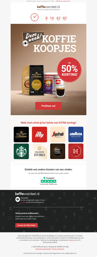 Last-Minute Alert: de kortingen lopen hoog op!