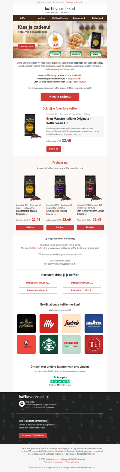 Kies je cadeau – alleen deze week!
