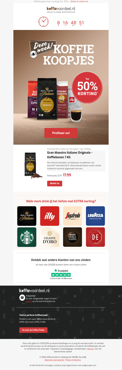Last-Minute Alert: de kortingen lopen hoog op!