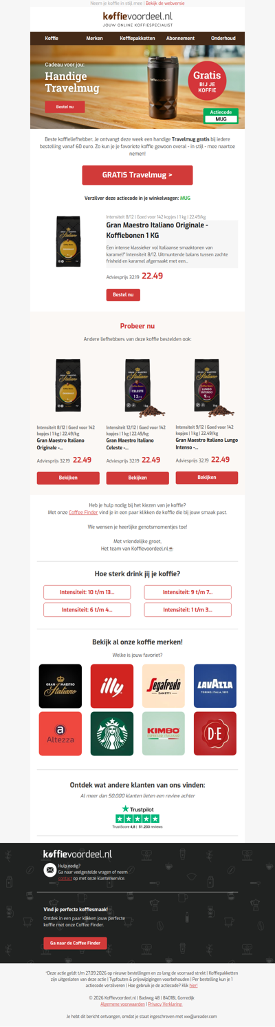 Tijdelijk GRATIS een Travelmug 🥤💼