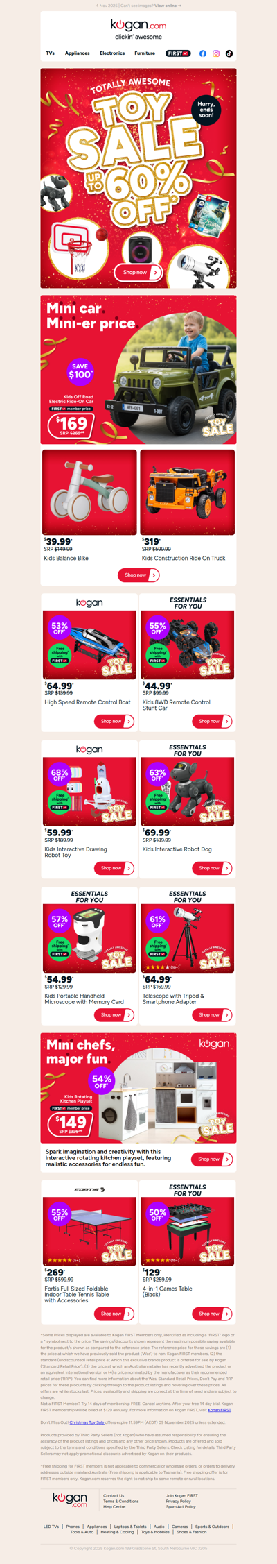 Up to 60% OFF in our Christmas Toy Sale on NOW 🎁