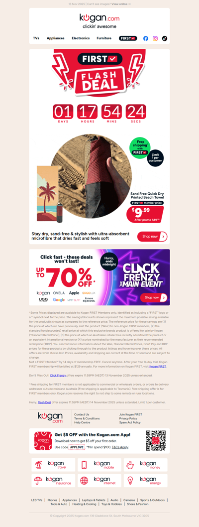 HURRY, ENDS TOMORROW 🚨 Sand Free Beach Towel ONLY $9.99 (Rising to $49.99)