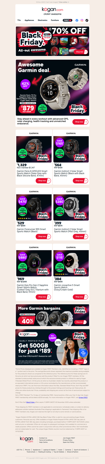 Up to 40% OFF Garmin in our Black Friday Sale!