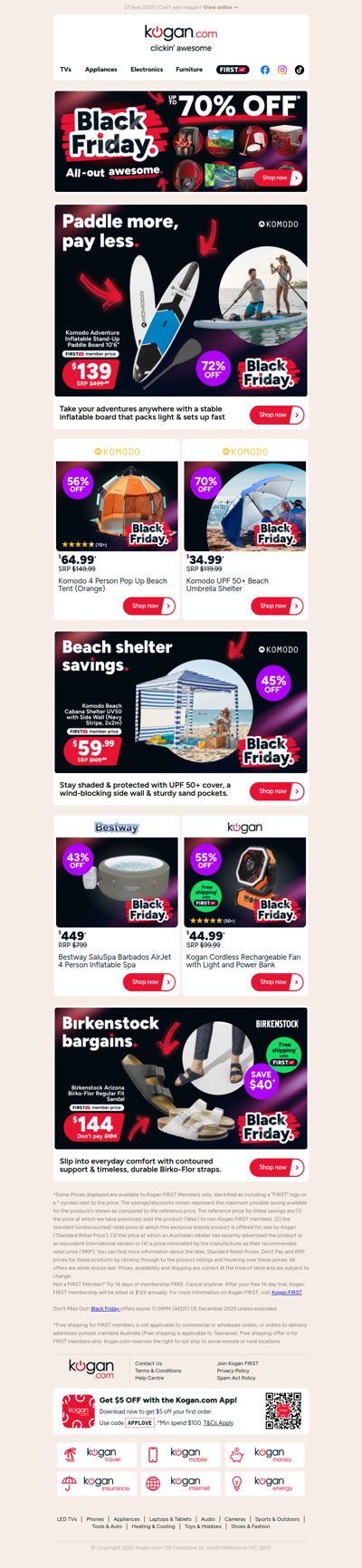 Black Friday summer essentials ☀️ Inflatable Stand-Up Paddle Board ONLY $139 (72% OFF standard retail price)