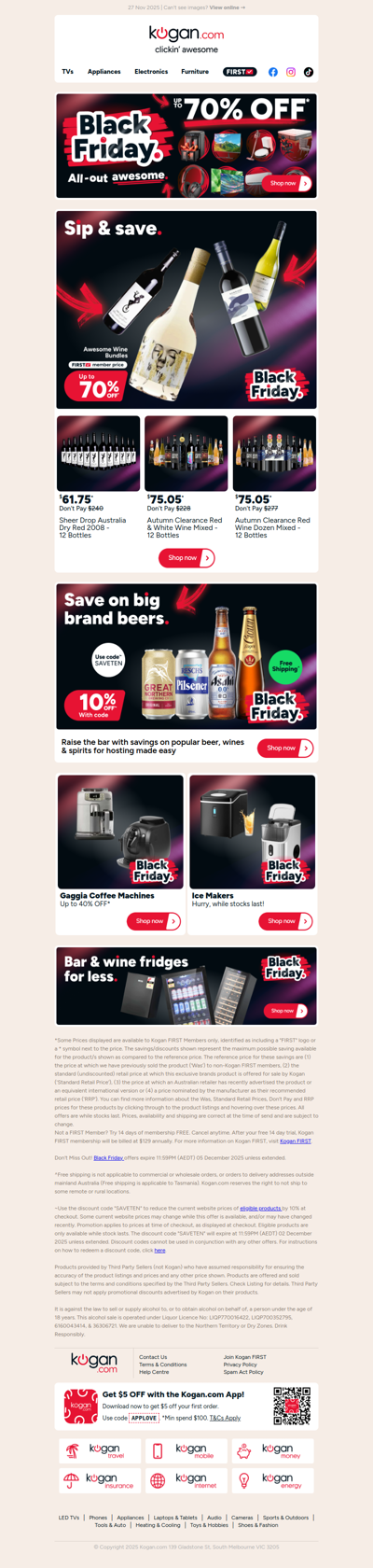 Up to 70% OFF wine bundles in our Black Friday Sale 🍷