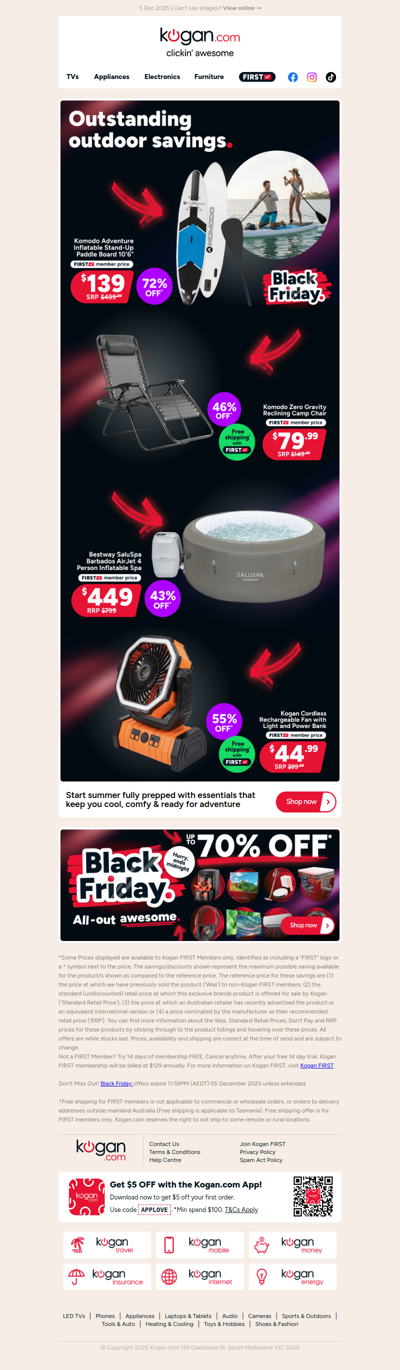 Black Friday Sale ENDS MIDNIGHT ⚫ Inflatable Stand-Up Paddle Board ONLY $139 (72% OFF standard retail price)